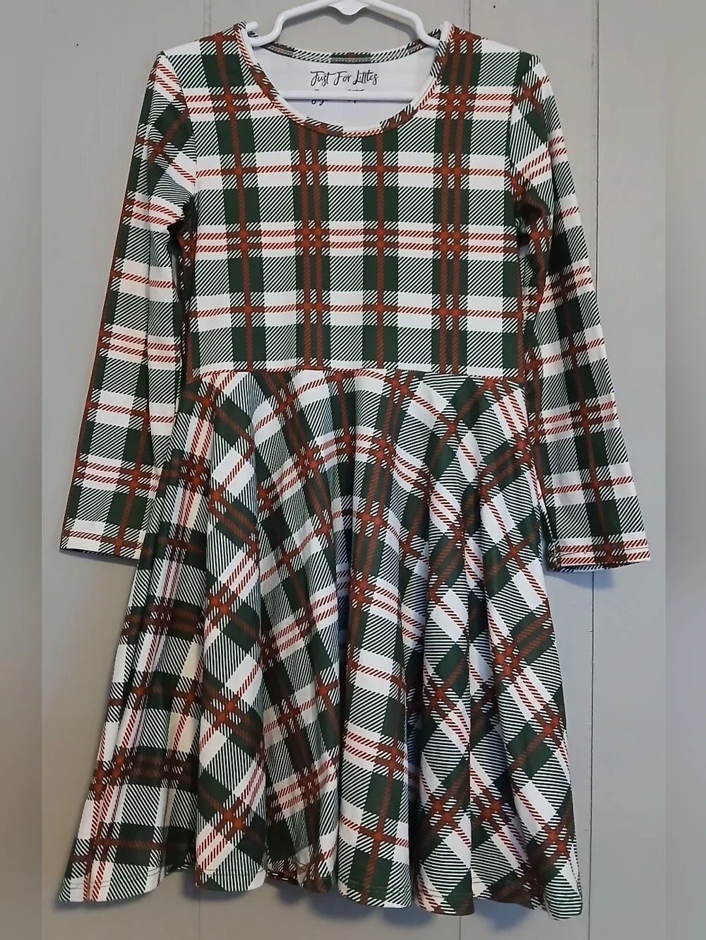Just For Littles Girls 5t Holiday Plaid Dress